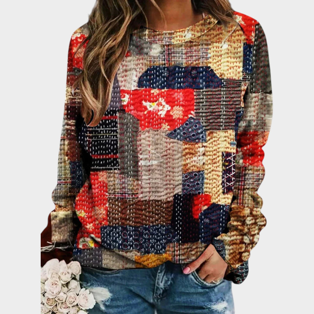 Women’s Knit Sweater Crew Neck Long Sleeve Casual Pullover