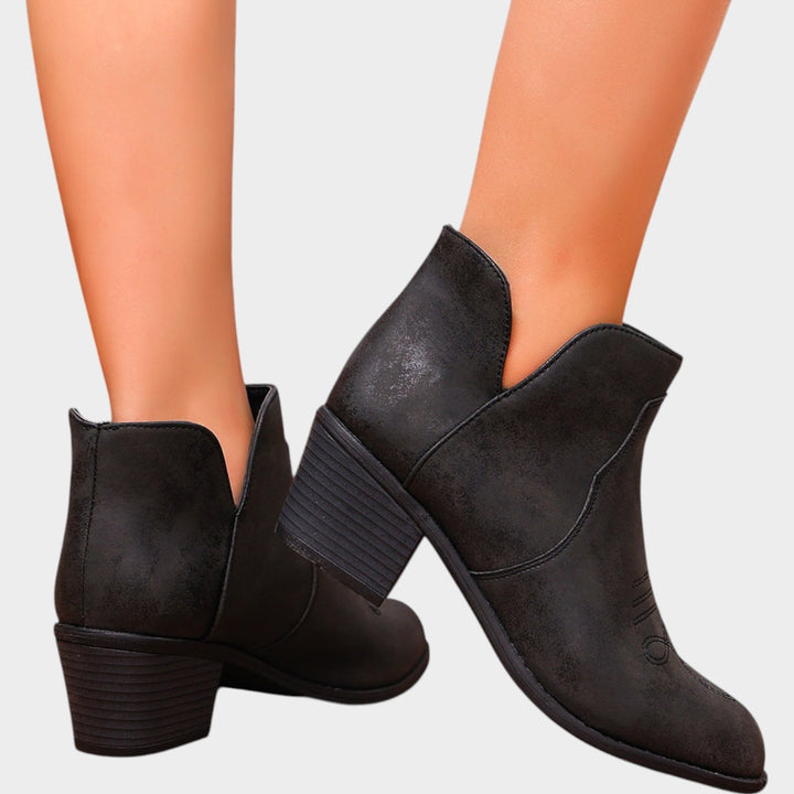 Women’s Ankle Boots Block Heel Comfort Design