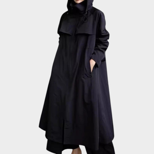 Women’s Raincoat Waterproof Style Oversized Hooded A-Line