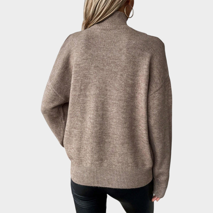 Women’s Turtleneck Sweater Long Sleeve Knit Pullover