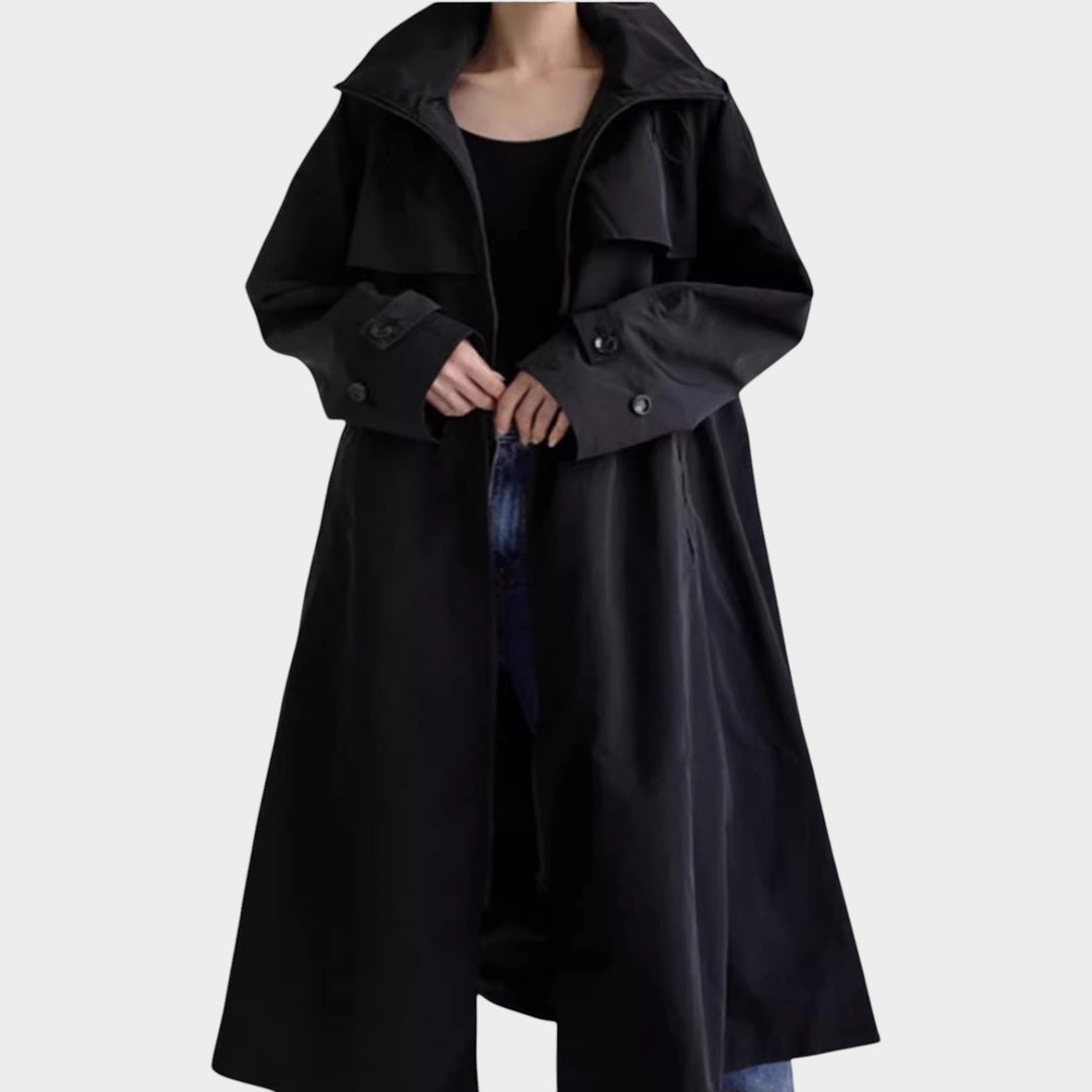 Women’s Raincoat Waterproof Style Oversized Hooded A-Line