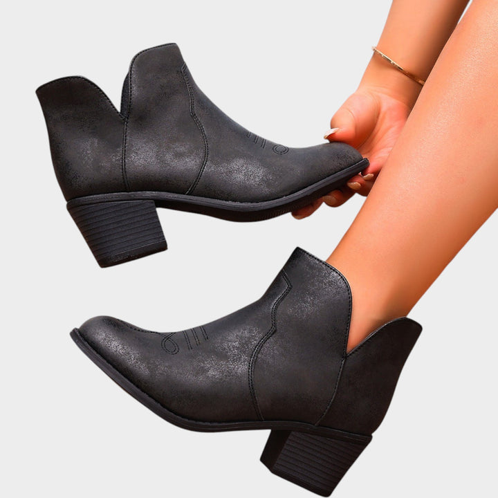 Women’s Ankle Boots Block Heel Comfort Design