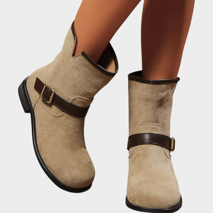 Women’s Ankle Boots V Cut Strap Detail