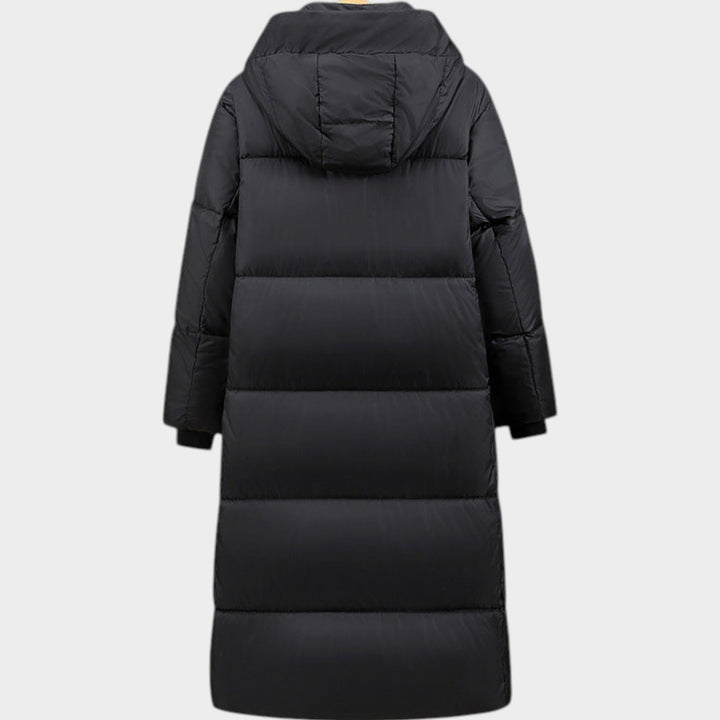 Women’s Winter Parka Coat Quilted Extra Long Hooded Thermal
