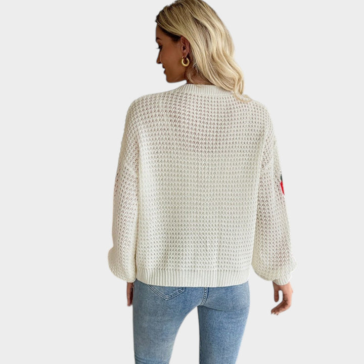 Women’s Button Up Cardigan V Neck Cropped Fit