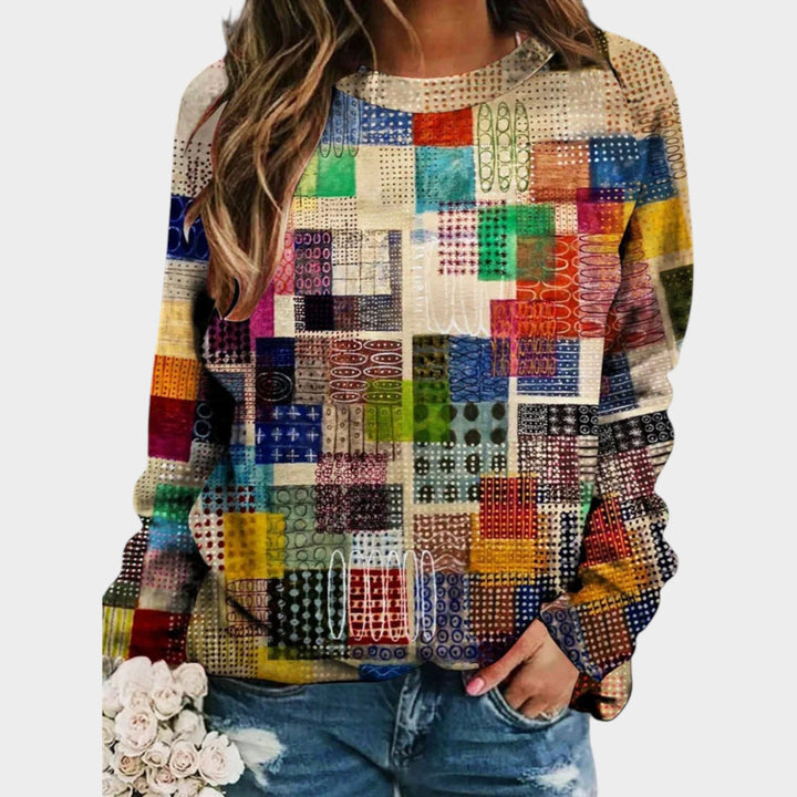 Women’s Knit Sweater Crew Neck Long Sleeve Casual Pullover