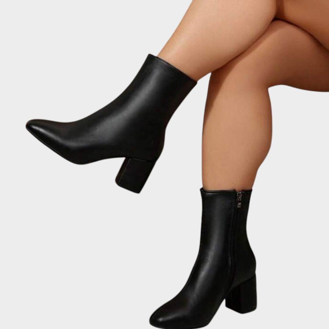 Women’s Ankle Boots Block Heel Versatile Classic Design