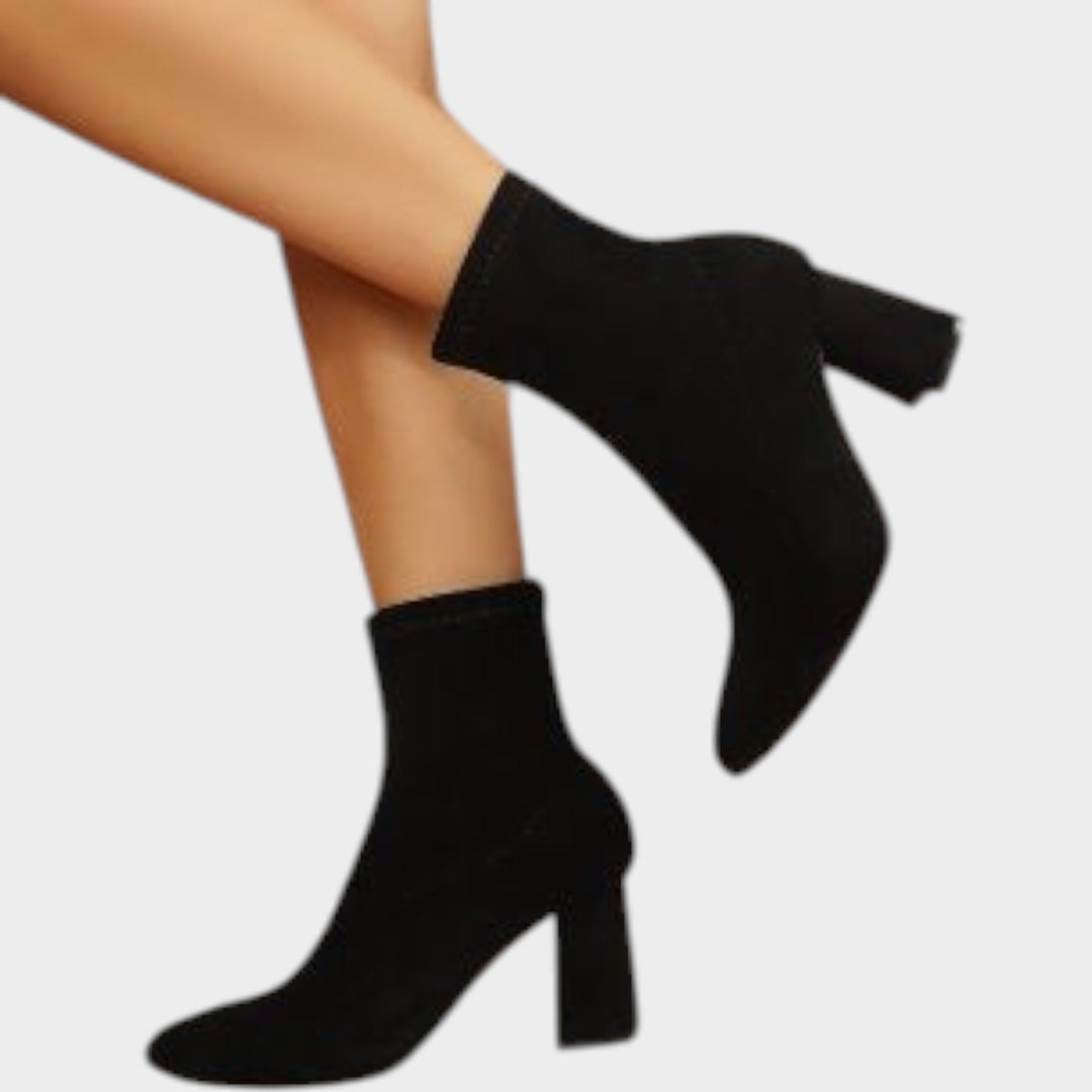 Women’s Ankle Boots Block Heel Soft Lining Comfortable Fit