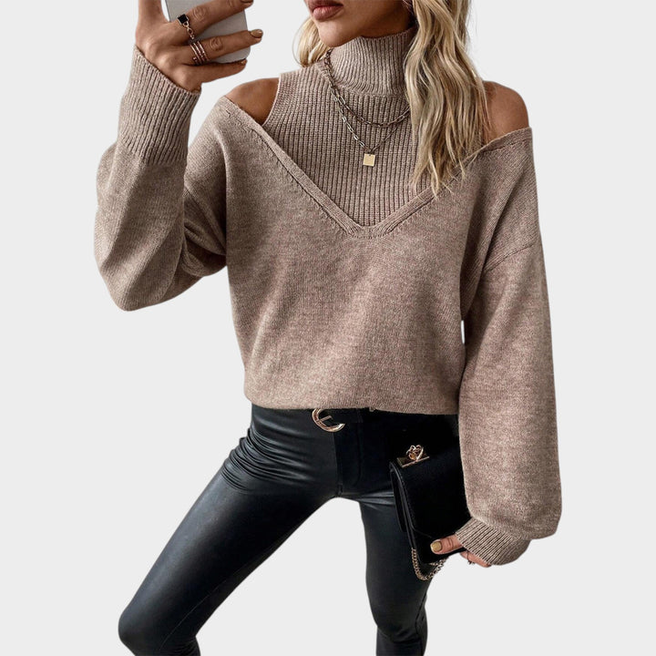 Women’s Turtleneck Sweater Long Sleeve Knit Pullover