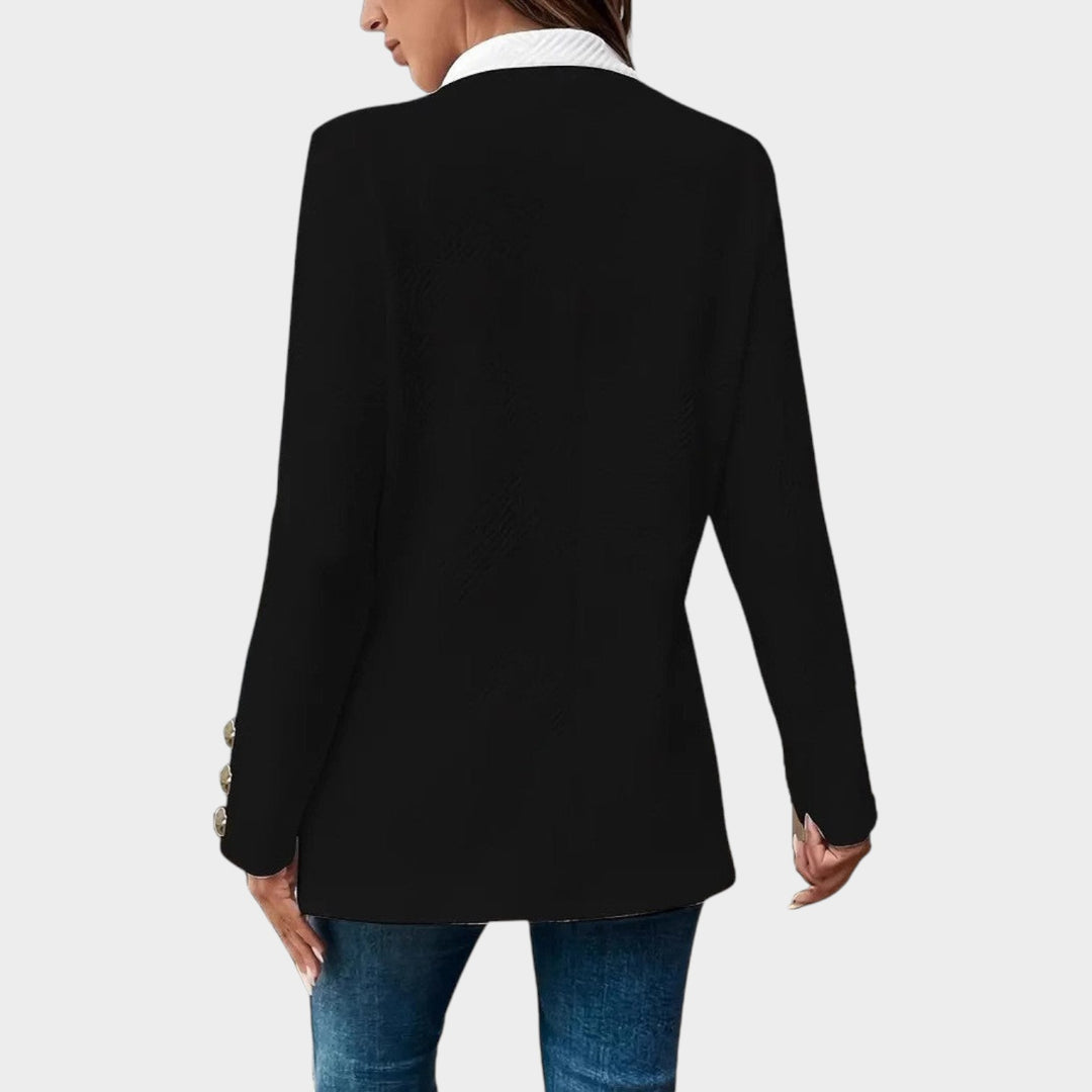 Women’s Blazer Contrast Collar Tailored Fit
