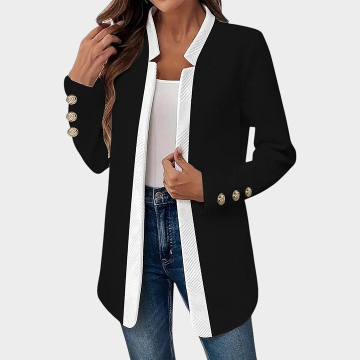 Women’s Blazer Contrast Collar Tailored Fit