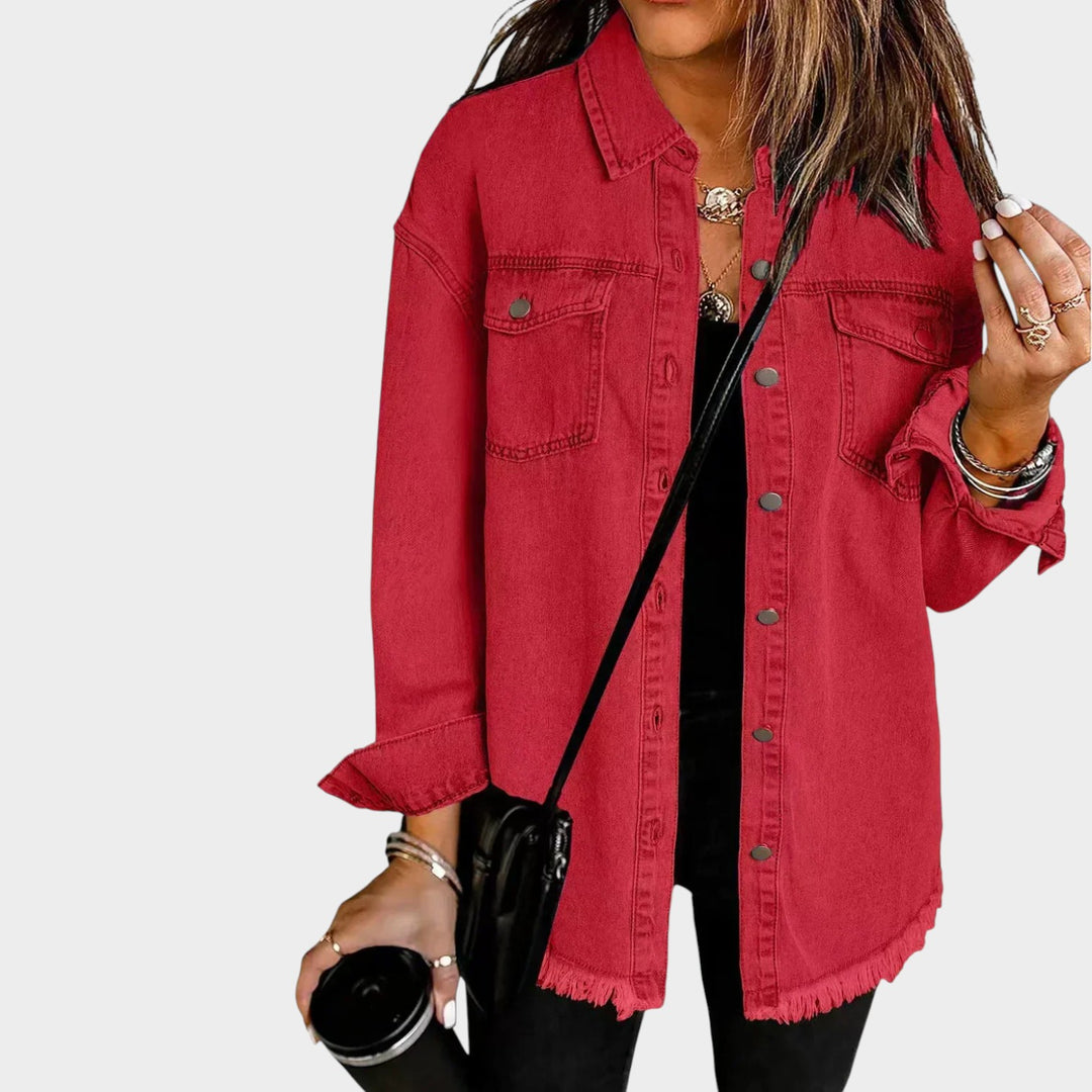 Women’s Classic Jean Jacket Casual Denim Outerwear