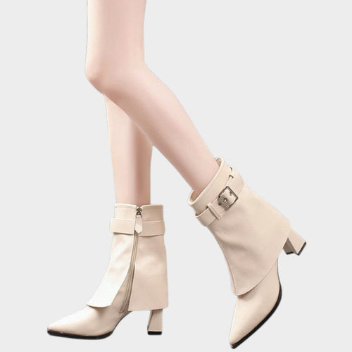 Women’s Ankle Boots Block Heel Classic Versatile Style