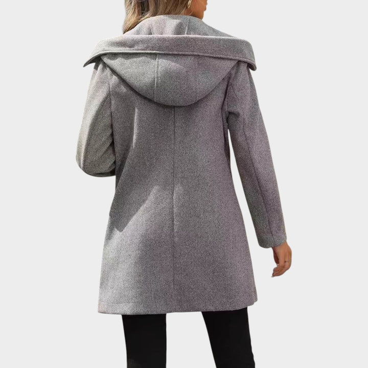Women’s Coat Double Breasted Coat Longline Lapel