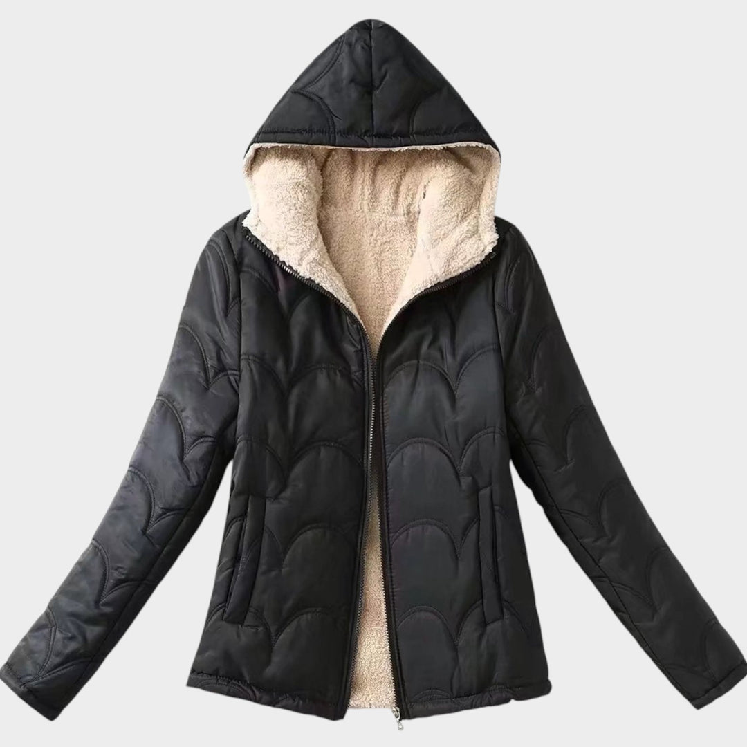 Women’s Quilted Jacket Casual Hooded Fleece Lined