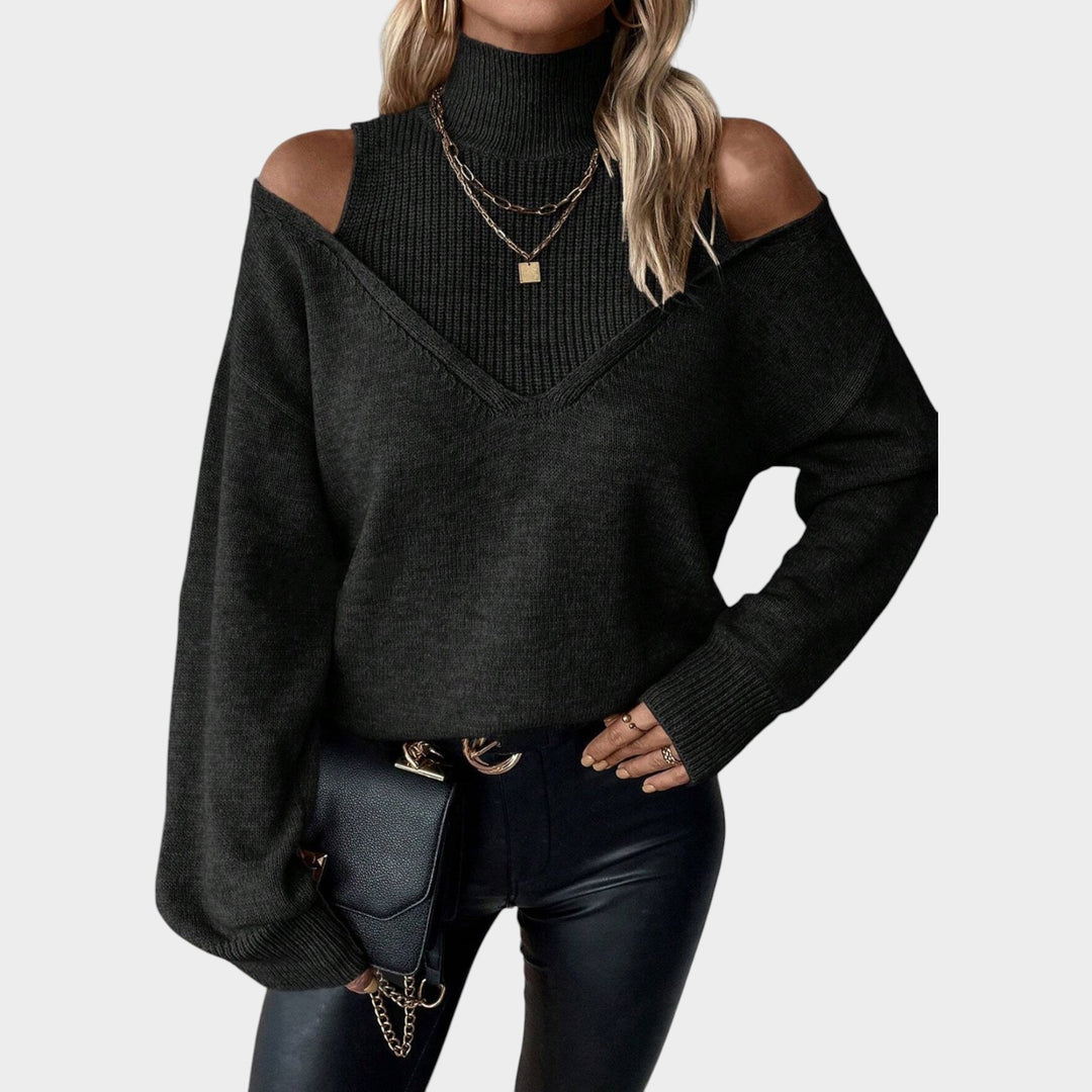 Women’s Turtleneck Sweater Long Sleeve Knit Pullover
