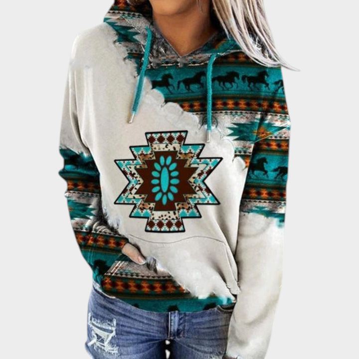 Women’s Hoodie Drawstring Hood Kangaroo Pocket Casual Fit