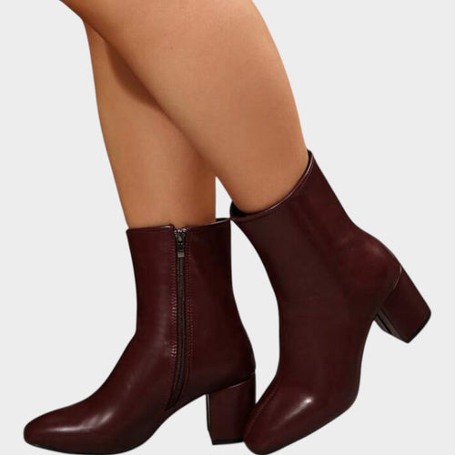 Women’s Ankle Boots Block Heel Versatile Classic Design
