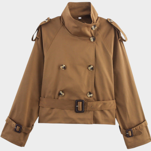 Women’s Trench Jacket Double Breasted Belted