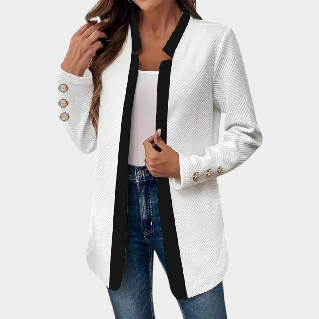 Women’s Blazer Contrast Collar Tailored Fit