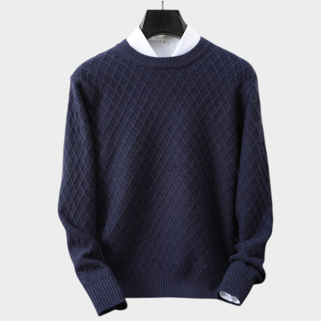 Cashmere Diamond Knit Sweater