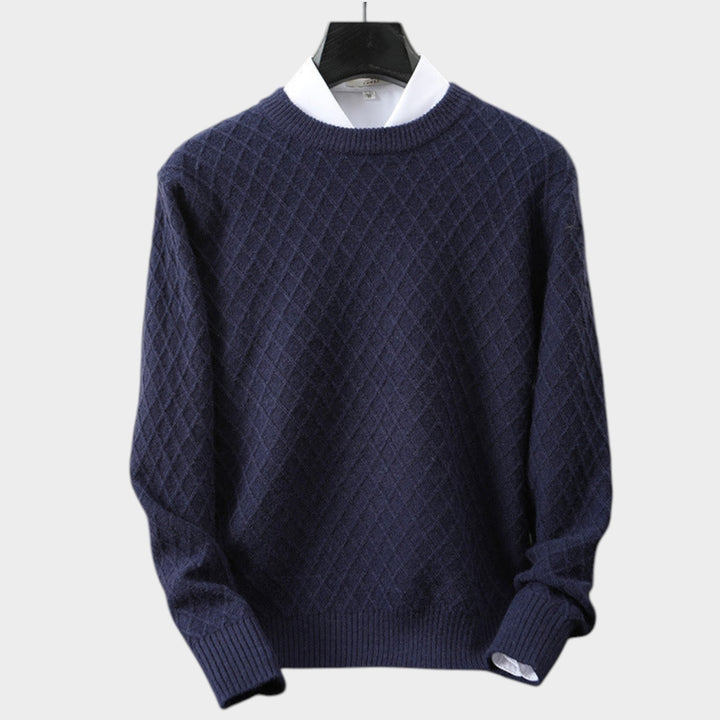 Cashmere Diamond Knit Sweater