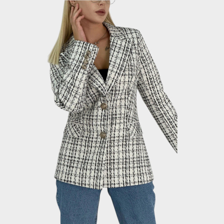 Women’s Blazer Jacket Tailored Fit Button Detail
