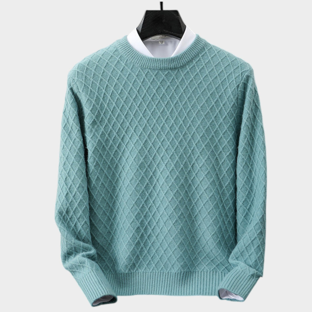 Cashmere Diamond Knit Sweater