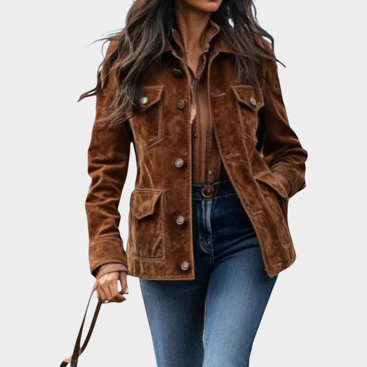 Women’s Suede Jacket Vintage Inspired Casual Style
