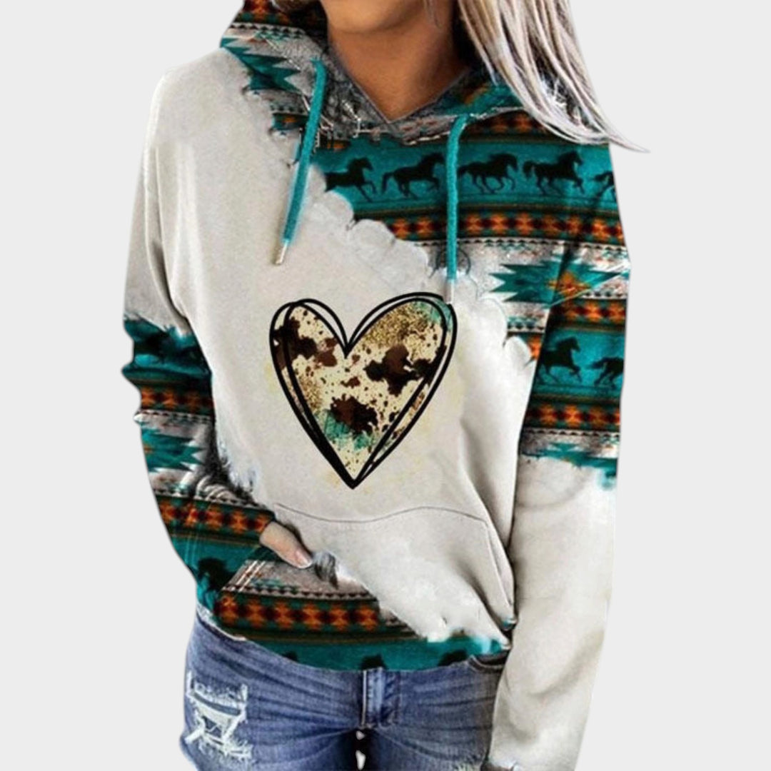 Women’s Hoodie Drawstring Hood Kangaroo Pocket Casual Fit
