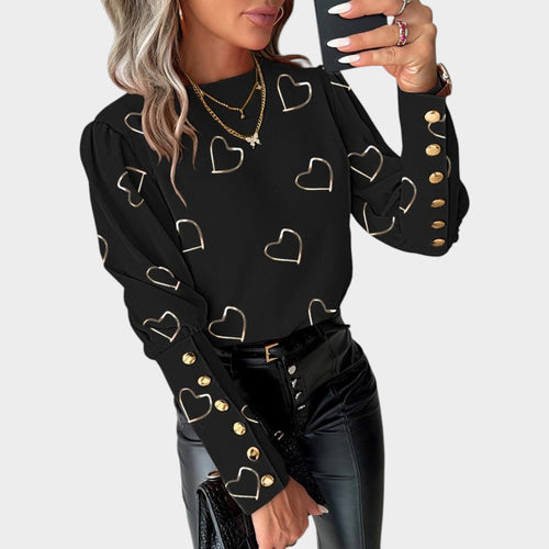 Women’s Crew Neck Sweater Long Sleeve Casual Top