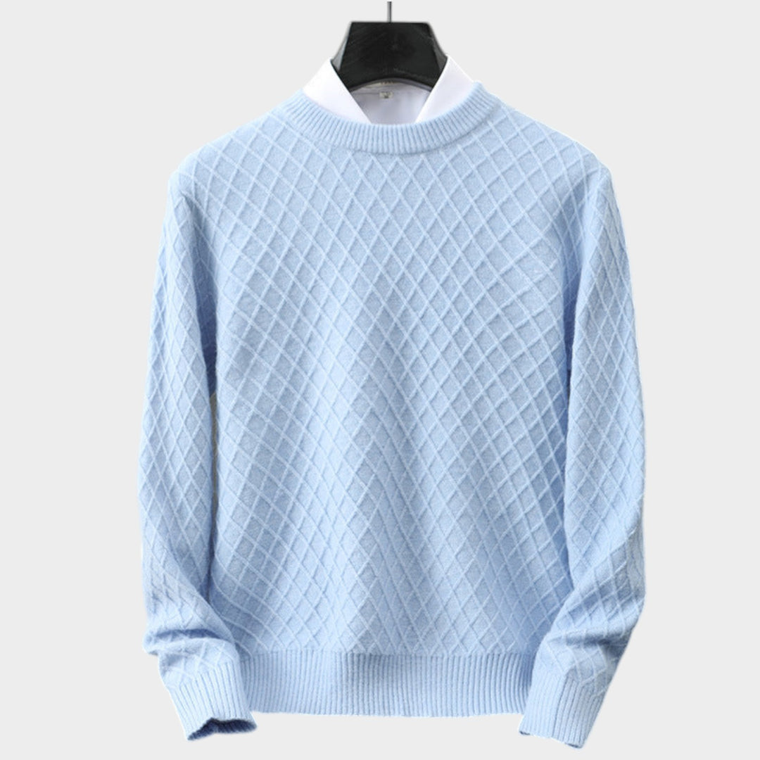 Cashmere Diamond Knit Sweater