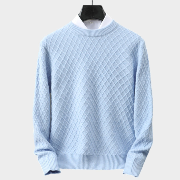 Cashmere Diamond Knit Sweater