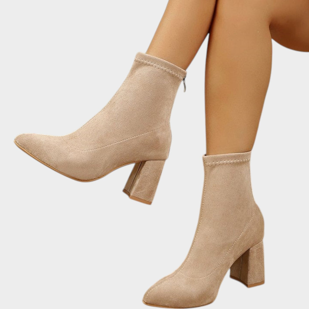 Women’s Ankle Boots Block Heel Soft Lining Comfortable Fit