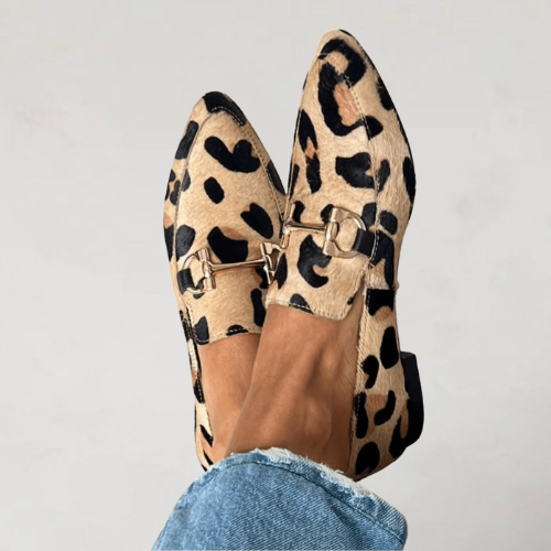 Chic Animal Print Slip-On | Orthopedic Loafers