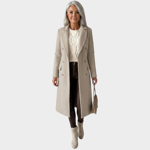 Women’s Long Coat Elegant Tailored Style