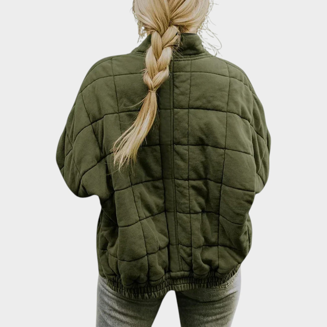 Women’s Quilted Jacket Classic Stitched Design