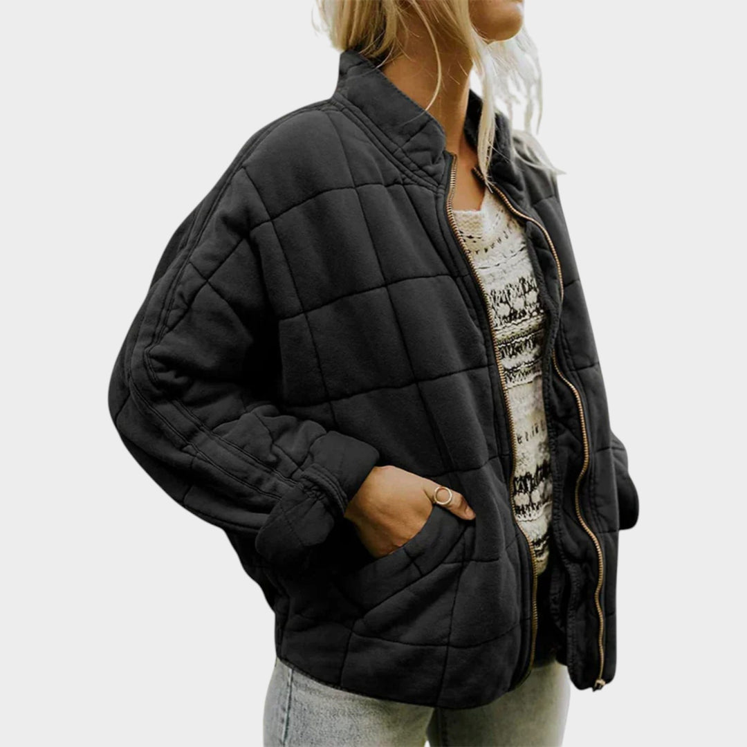 Women’s Quilted Jacket Classic Stitched Design