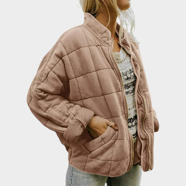 Women’s Quilted Jacket Classic Stitched Design