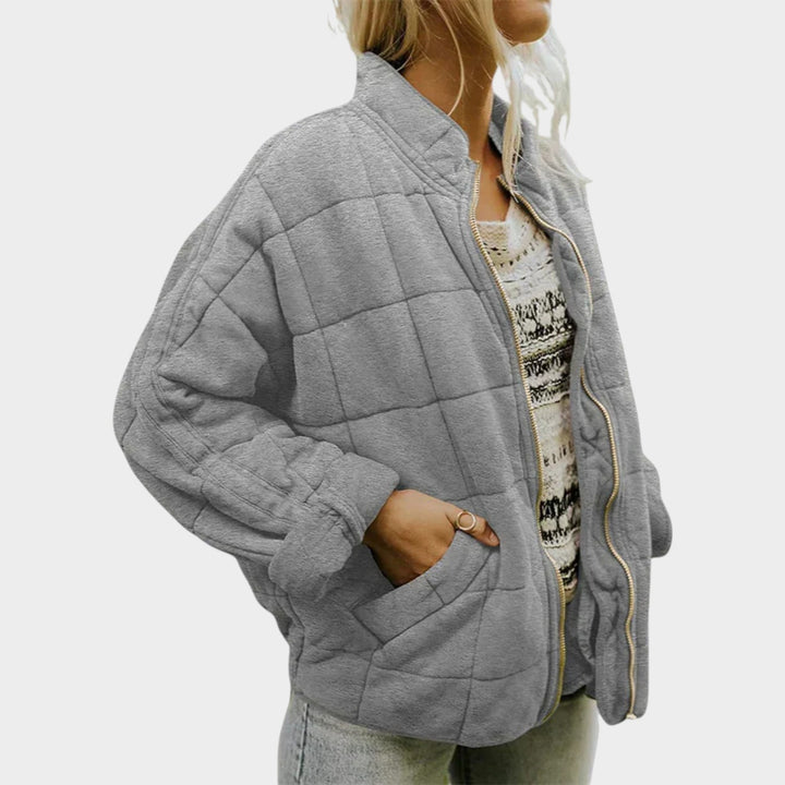 Women’s Quilted Jacket Classic Stitched Design