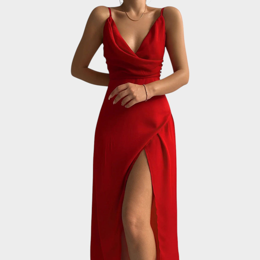 Formal High Split Maxi Dress