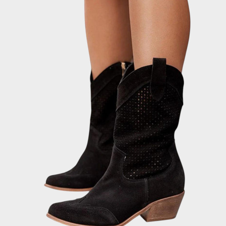 Western Mid Calf Cowboy Boots