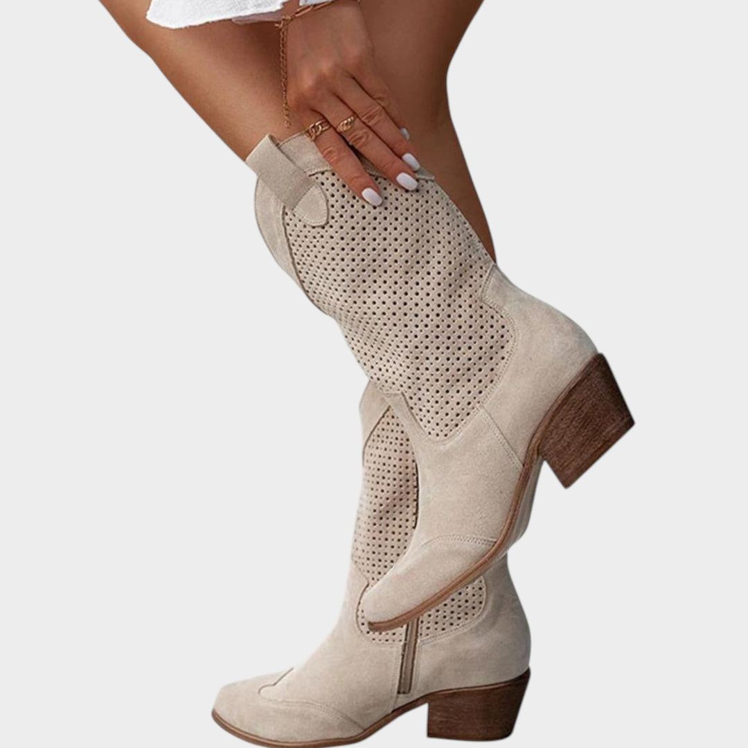 Western Mid Calf Cowboy Boots