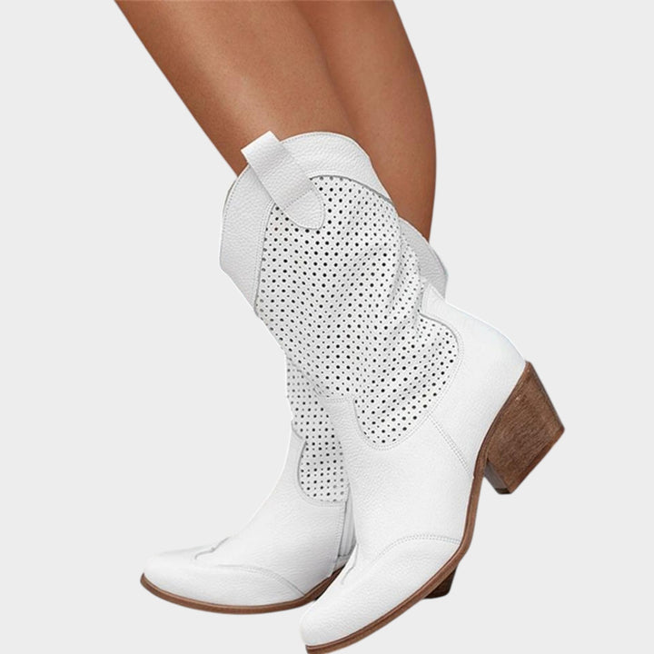 Western Mid Calf Cowboy Boots