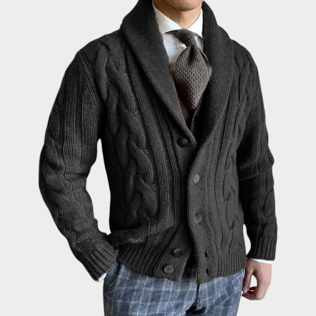 Button-Up Knit  | Woolen Coat