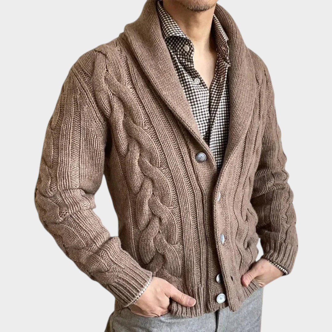 Button-Up Knit  | Woolen Coat