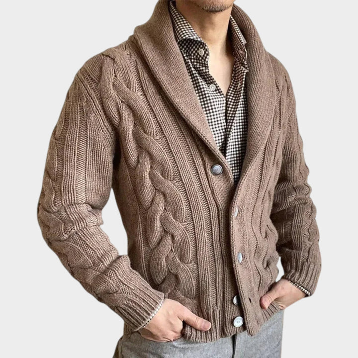 Button-Up Knit  | Woolen Coat