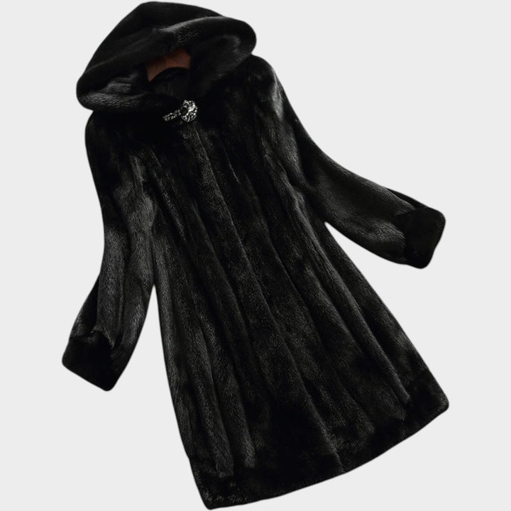 Faux Fur Wool Coat