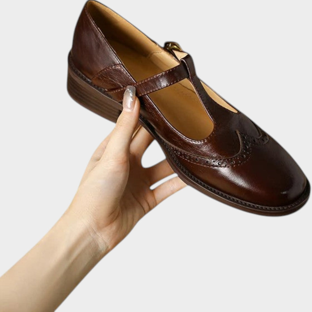 Women’s Mary Jane Shoes Casual Buckle Strap Low Heel Flats
