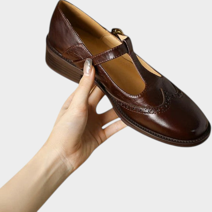 Women’s Mary Jane Shoes Casual Buckle Strap Low Heel Flats